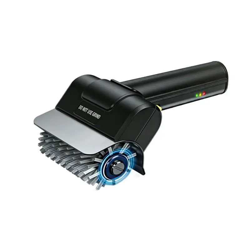 Electric Grill Brush Rechargeable Stainless Steel BBQ Cleaner with Detachable Head