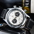 42mm Aviation Chronograph Quartz Military Watch for Men Waterproof Canvas