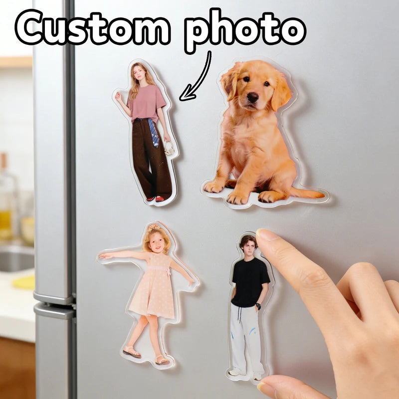 Personalized Photo Fridge Magnets - Custom Strong Magnetic Decor