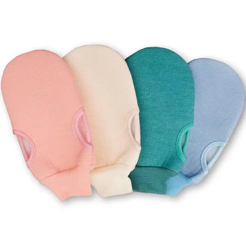 Exfoliating Body Gloves for Shower Cleaning - Skin Scrub Mitts & Massage Towels