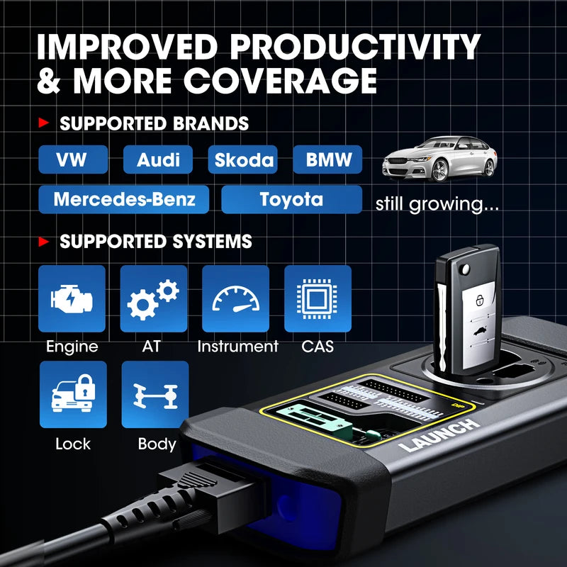 Universal Car Key Programmer for Immobilizer and Remote Keys - X431 X-PROG3