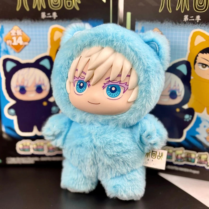 Jujutsu Kaisen Plush Blind Box Mini Vinyl Figures with Cat-Ear Collectible Set
