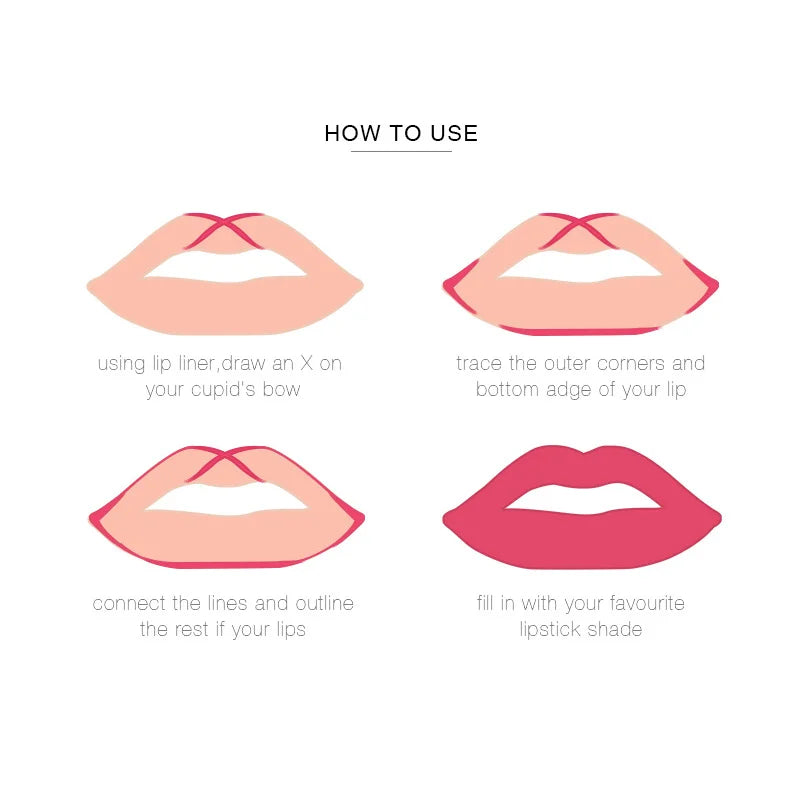 Lip Makeup Set - Lipliner & Lipgloss for Long-Lasting, Shaping & Moisturizing