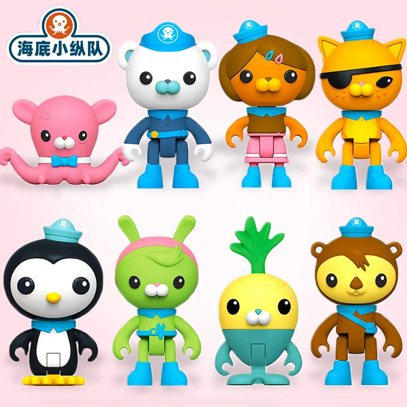 Octonauts Action Figures Set - Educational Cartoon Toy Figures for Kids