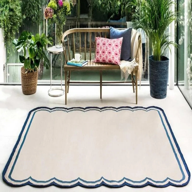 Large Area Living Room Carpet - Creative Minimalist Rugs for Bedroom & Home Decor