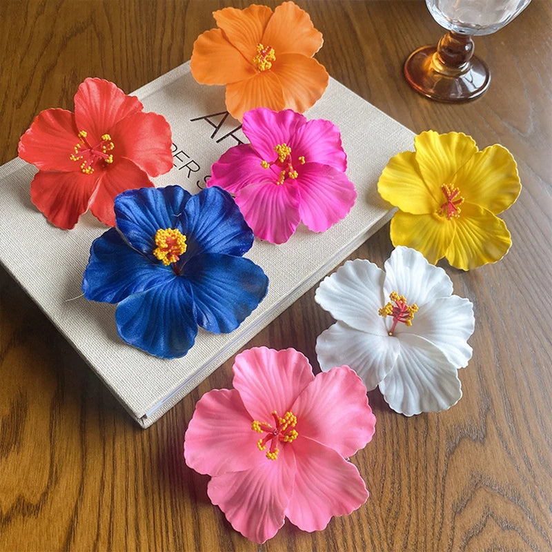 Set of 1/4/9PCS Hawaiian Flower Hair Clips for Women Girls Bohemian Hair Accessories