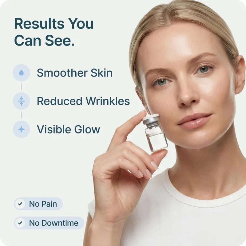 Complete Facial Care Kit with 2 Tools & 6 Essences for Hydrating & Anti-Aging