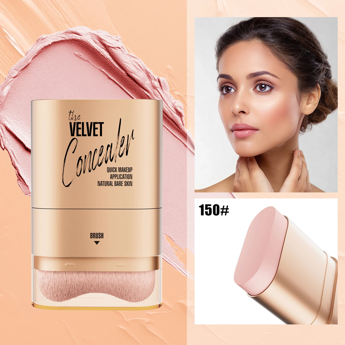 2-in-1 Concealer and Foundation Stick - Waterproof, Flawless Face Makeup