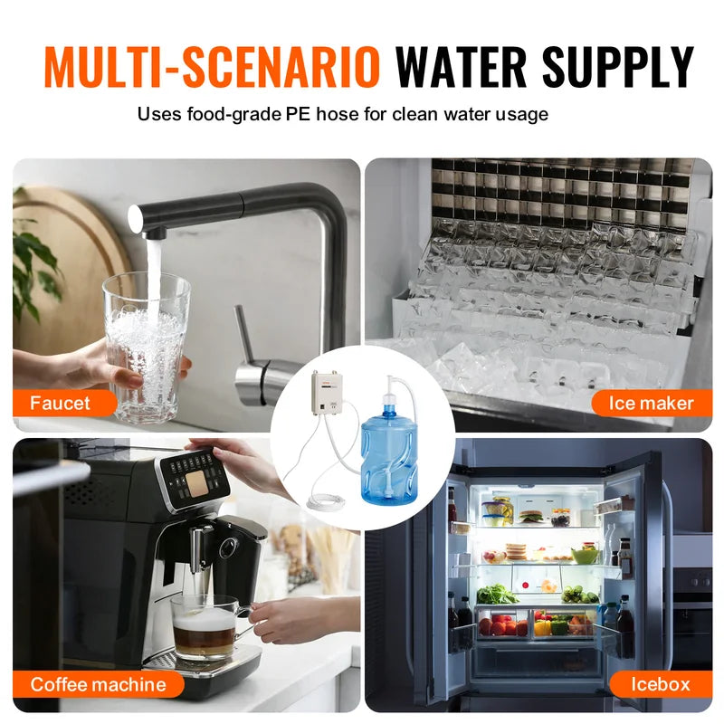 Automatic 5 Gallon Water Dispenser Pump System for Bottled Water & Refrigerator