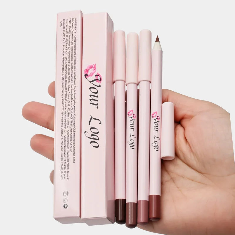 Vegan Waterproof Long Lasting Lip Liner Pencil - Matte, Custom Logo, Cruelty-Free