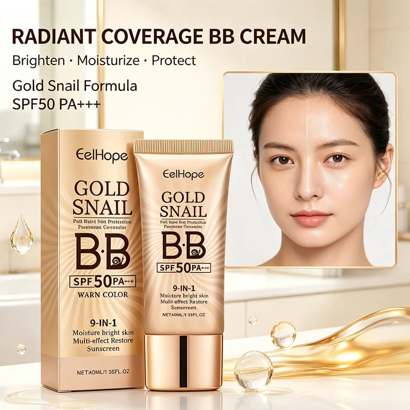 9-in-1 Moisturizing Sunscreen Foundation Cream for Natural Skin Fit - Long Lasting
