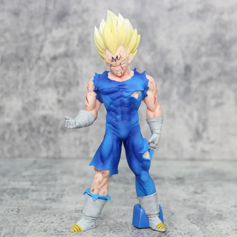 20CM Anime Dragon Ball Action Figures Goku Vegeta Battle Damage Statue PVC Model Toy