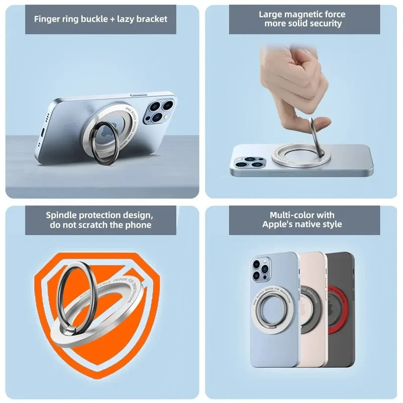 Magnetic Phone Holder Stand for Magsafe - Finger Ring Socket Bracket for iPhone
