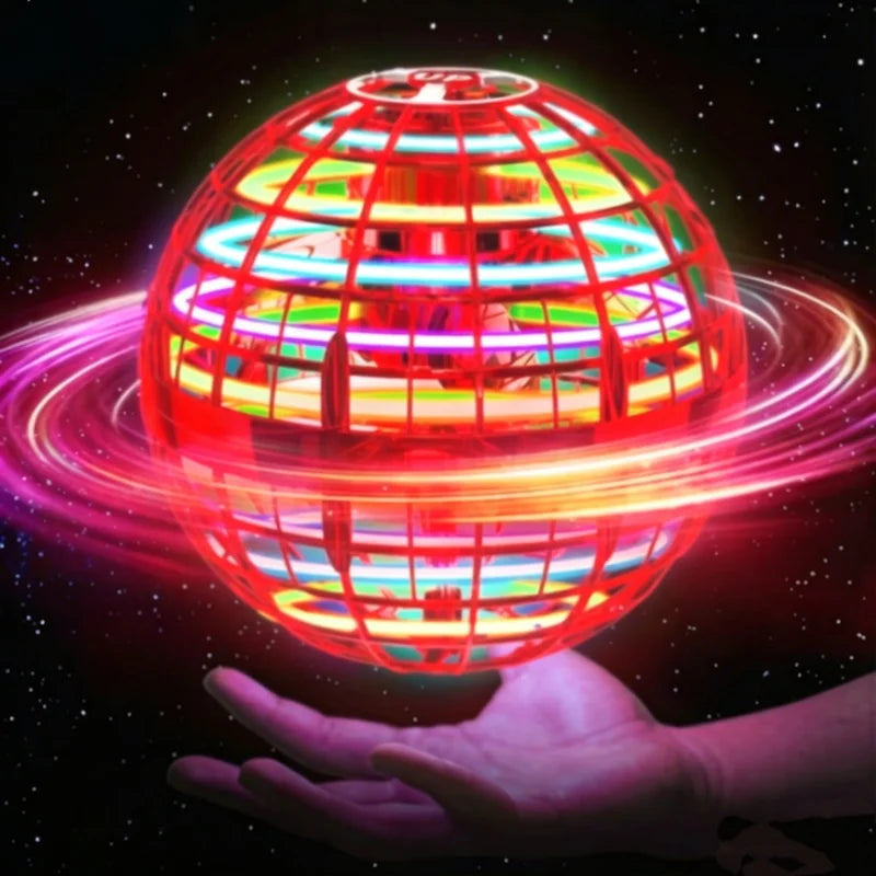 Flying Ball Toy Hand Controlled Hover Spinner with Lights - Multiple Colors