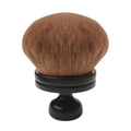 Large Body Makeup Brush for Self Tanner & Bronzer - Oval Kabuki Tool, Vegan Charcoal Bristles