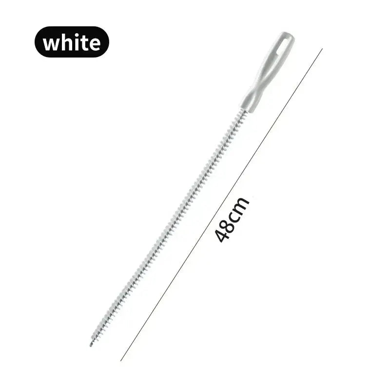 Flexible Drain Cleaning Brush for Pipes and Sinks - 48/65/71cm, Bendable Plumbing Tool