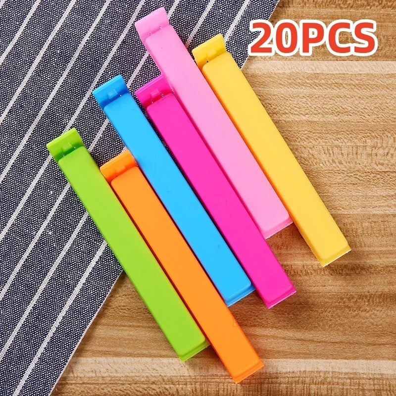 Kitchen Food Seal Bag Clips Set - Reusable Airtight Sealing Clamps for Snacks & Food Storage