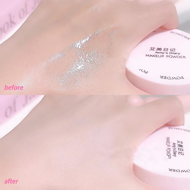 Translucent Loose Powder Makeup Set with Oil Control & Matte Finish - 35g