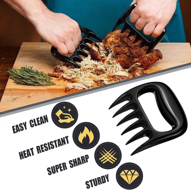 Bear Claw Meat Shredder Forks Set for BBQ and Kitchen Cooking Tools