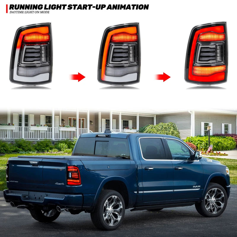 LED Tail Lights for Dodge Ram 1500 2500 3500 4th Gen Sequential Turn Signal