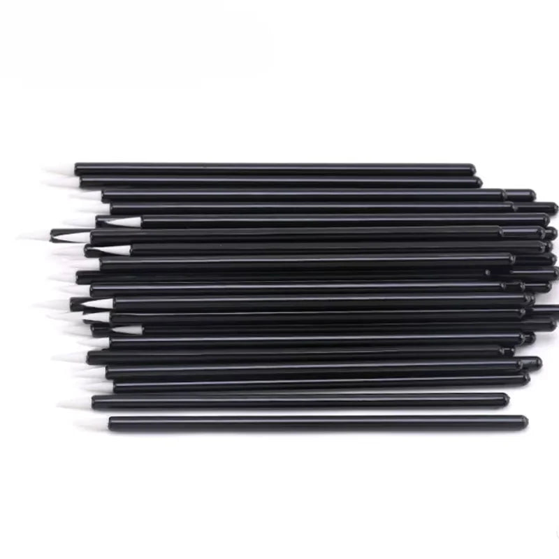 Eyeliner Brushes Set - Makeup Applicator for Eyeshadow and Lash Art, 50/100pcs