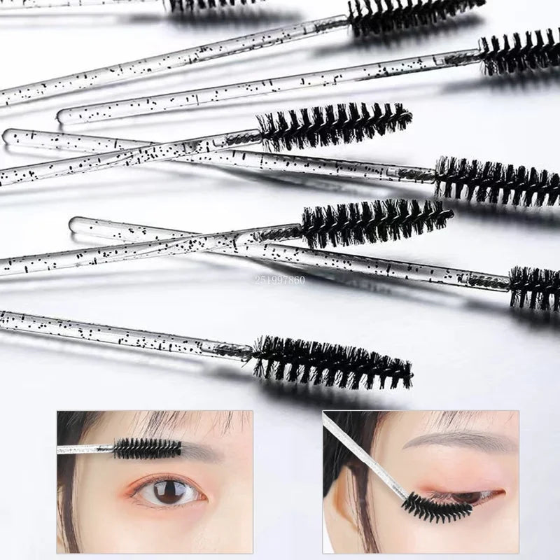 Eyelash Cleaning Tool Set with Foam Pump Bottles and Brushes - 40 Pieces