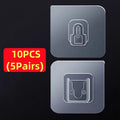 Double-Sided Adhesive Wall Hooks Strong Traceless Hooks for Kitchen & Bedroom Organizer