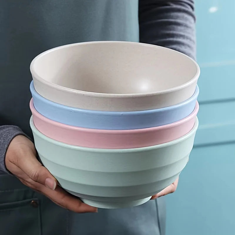 4-Piece Non-Fragile Grain Bowl Set - 24 Oz Microwave & Dishwasher Safe