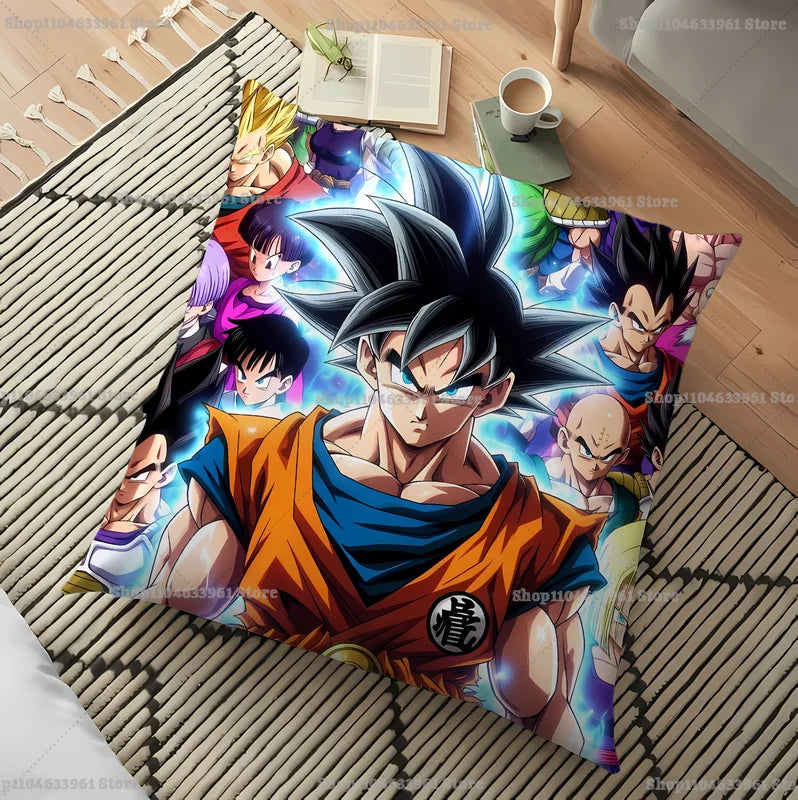 Anime Dragon Ball Pillowcase Goku Vegeta Double-Sided Cushion Cover Bedroom Living Room Decor