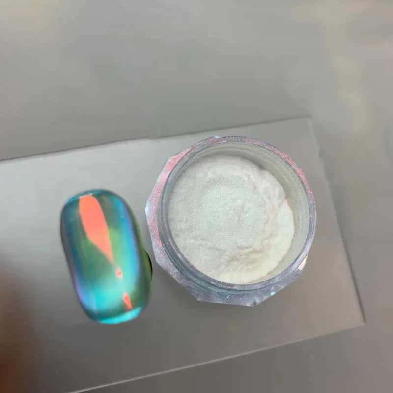 Chameleon Nail Aurora Powder Glitter for Mirror Nail Art - Mermaid Silk Moonlight
