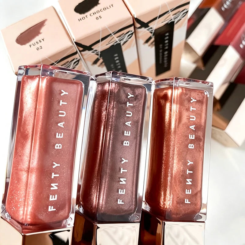 Multicolor Lip Gloss with Shine and Glitter - Lip Plumper Makeup for Beginners