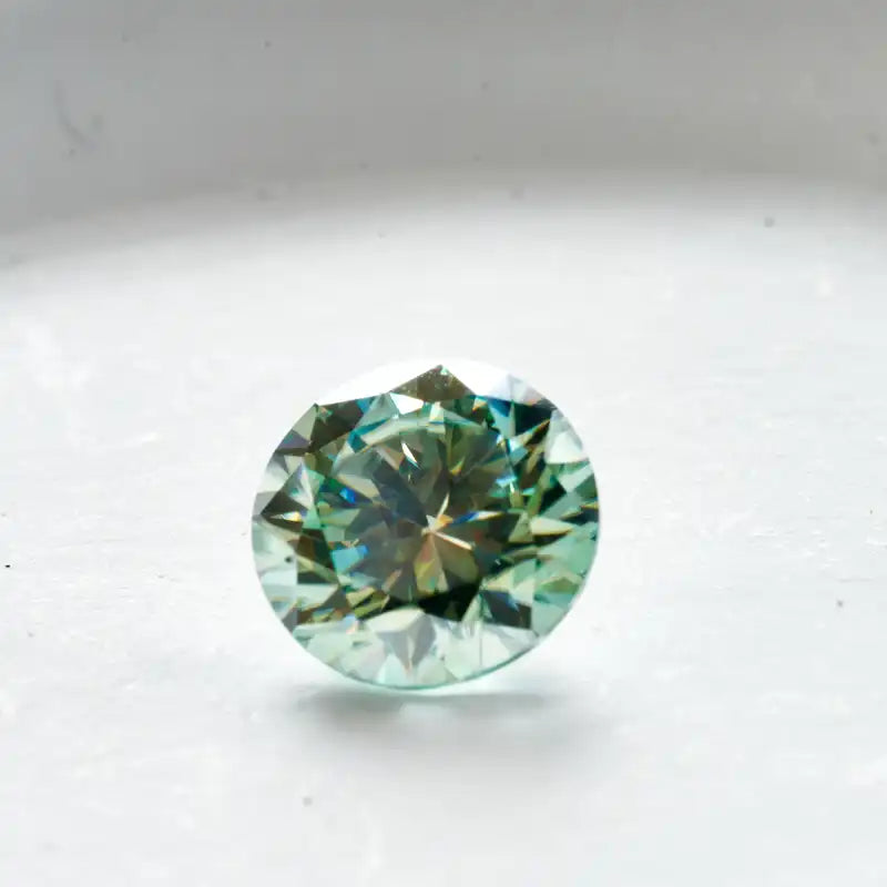 Bluegreen Moissanite Loose Stone 0.1-5CT VVS1 3EX Cut Certified Jewelry Gem