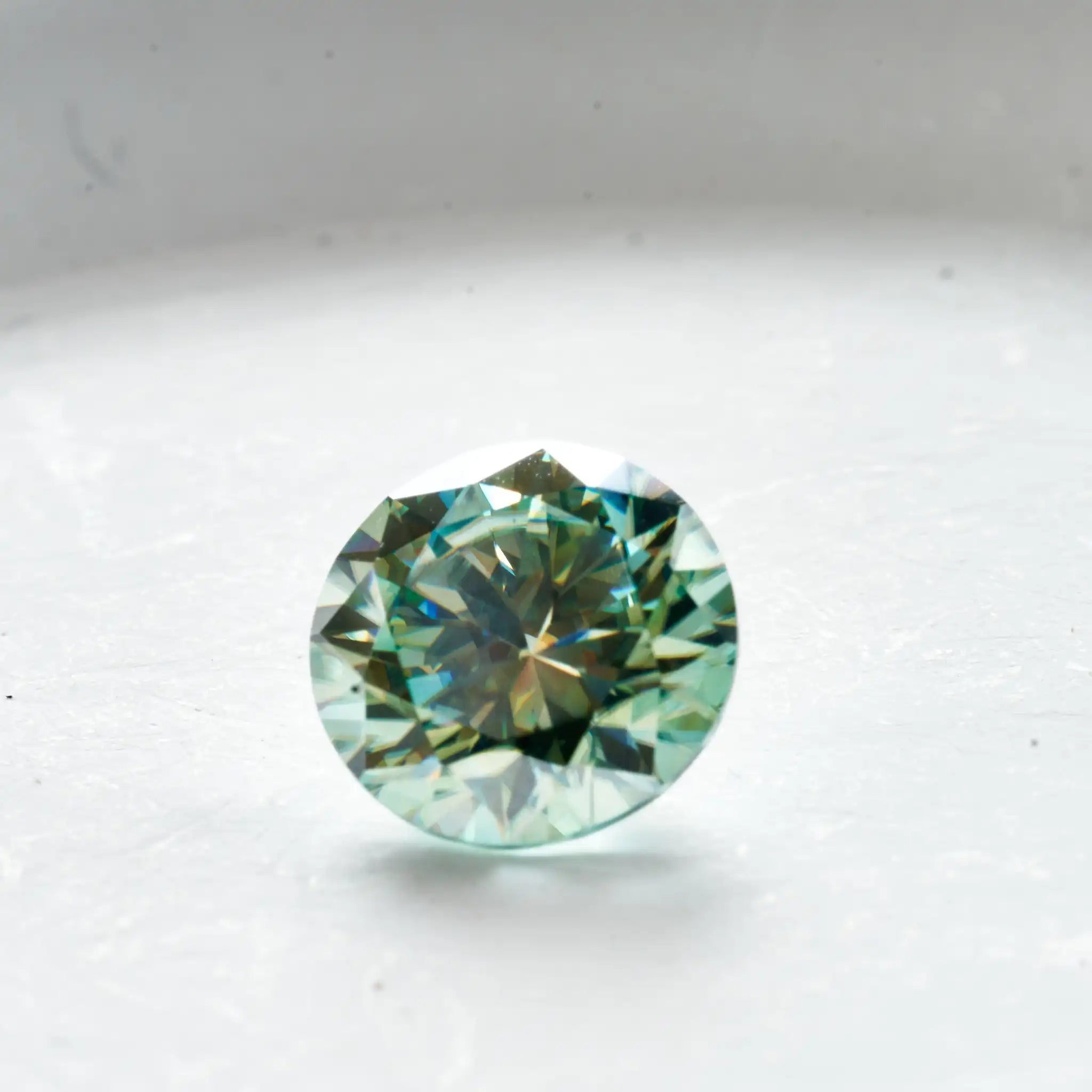 Bluegreen Moissanite Loose Stone 0.1-5CT VVS1 3EX Cut Certified Jewelry Gem