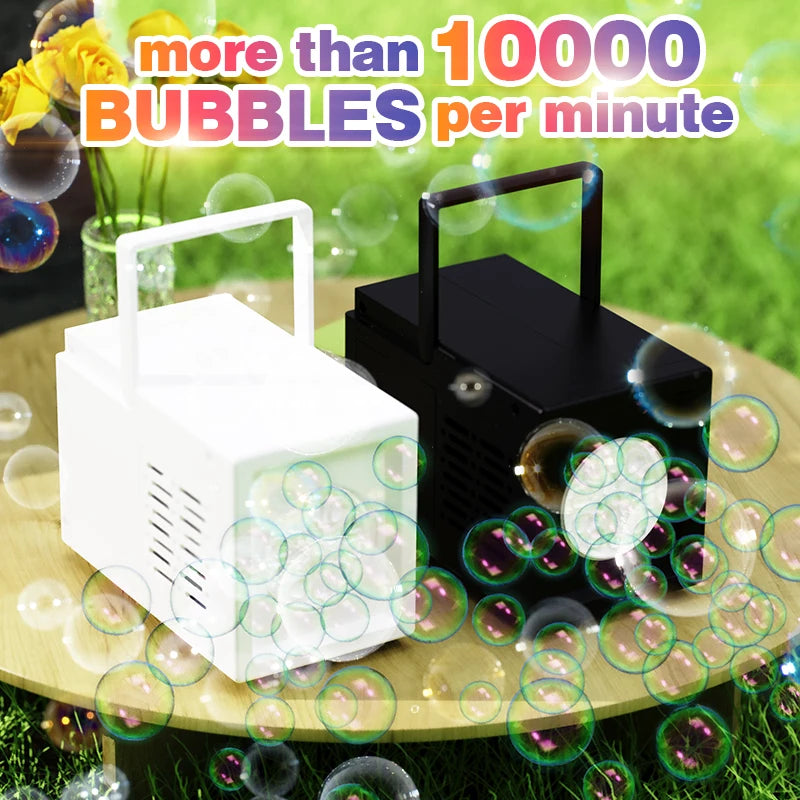Outdoor Bubble Machine with 10 Holes for Kids and Events - Handheld Water Blower