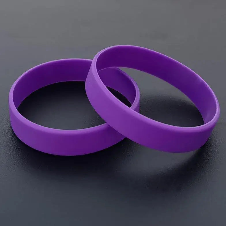 Set of 5 Silicone Sport Bracelets - Fashion Wristbands for Kids & Adults
