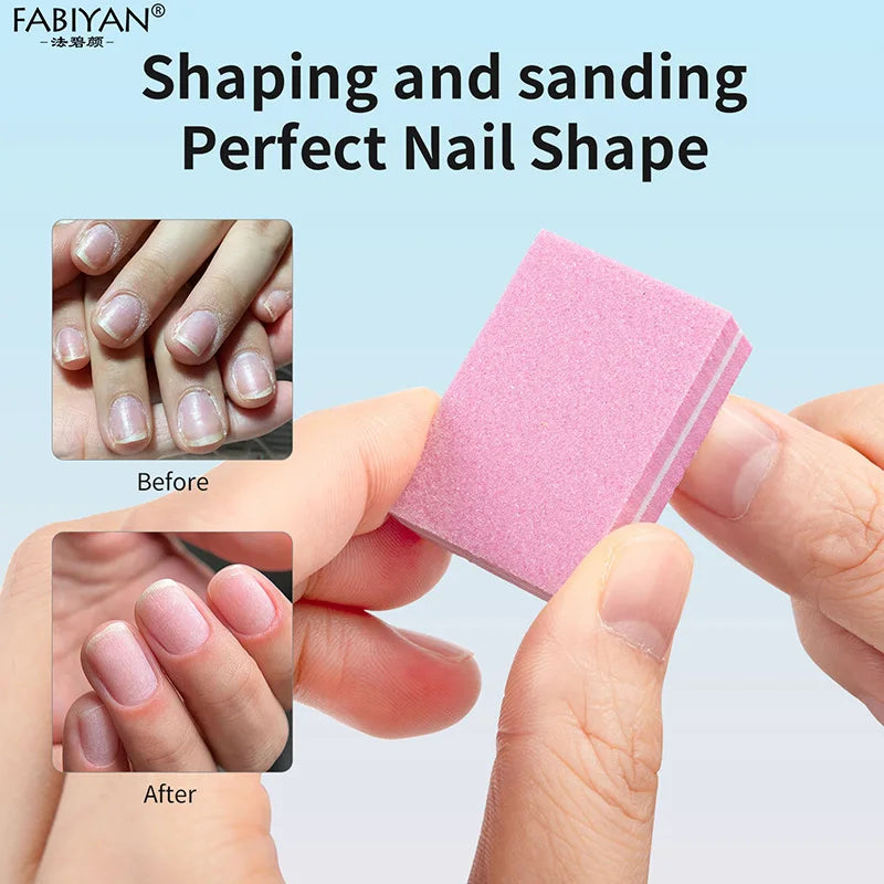 Mini Nail Buffer Blocks 50Pcs Double Sided Nail Buffers for Nail Pre-Processing & Polishing