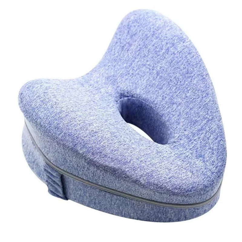 Memory Foam Leg Pillow Heart-Shaped Pregnancy Support Cushion for Side Sleepers