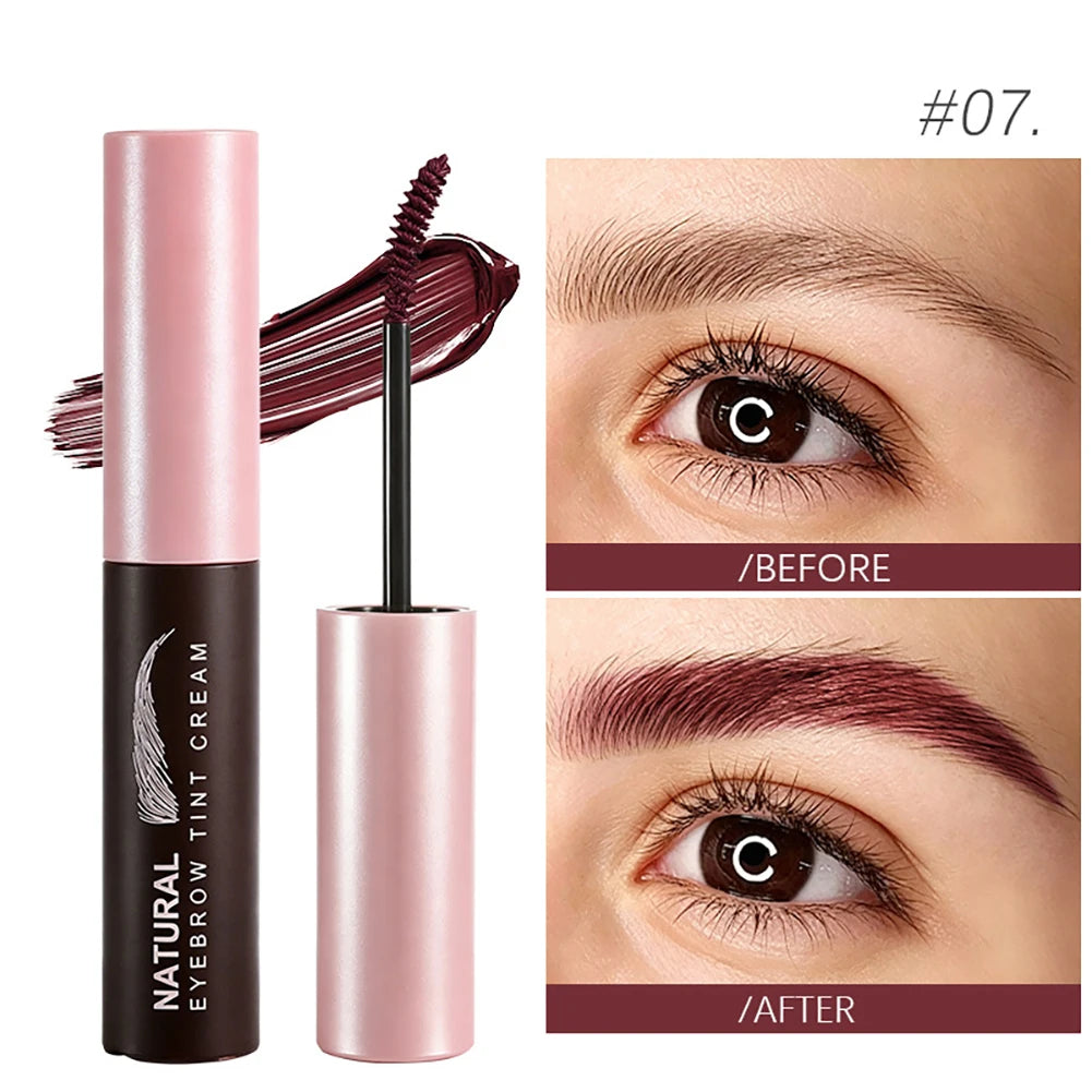 Long Lasting Waterproof Eyebrow Tint Cream - Fluffy Brow Mascara & Styling Gel