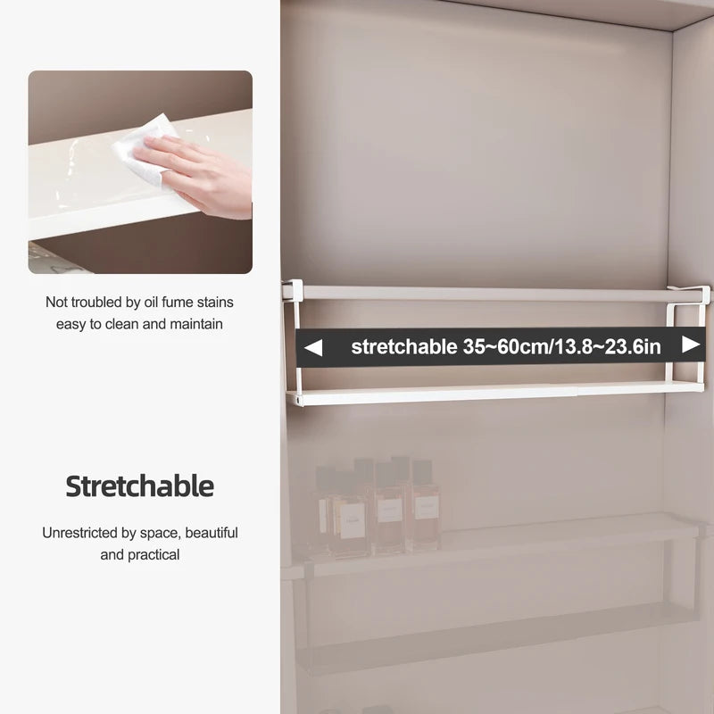 Bathroom Mirror Cabinet Storage Box with Layers Hanging Basket Under Sink Organizer