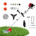 Gasoline Lawn Mower 52cc 2-Stroke 4-in-1 Trimmer with Adjustable Shaft and 4 Heads