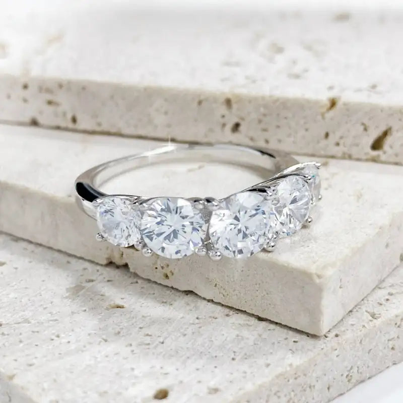 3.6CT Moissanite Wedding Ring Set for Women Sterling Silver Jewelry