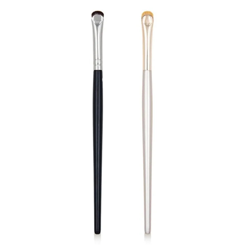 2pcs Curved Eyeshadow & Eyeliner Makeup Brushes - Precision Small Eye Tools