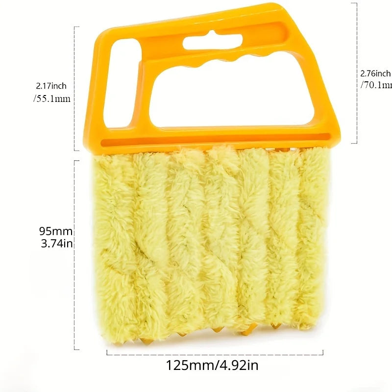Portable Microfiber Window Cleaner for Blinds Dust Removal - Bedroom Use