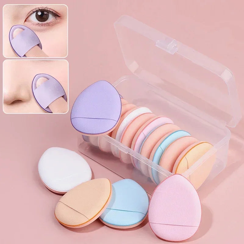 10Pcs Mini Makeup Sponge Set for Foundation & Concealer - Travel Friendly