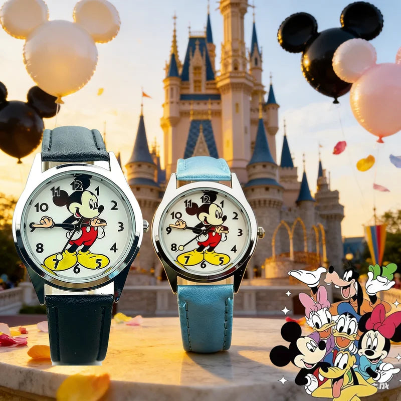 Children's Learning Quartz Watch with PU Leather Strap - Multiple Colors