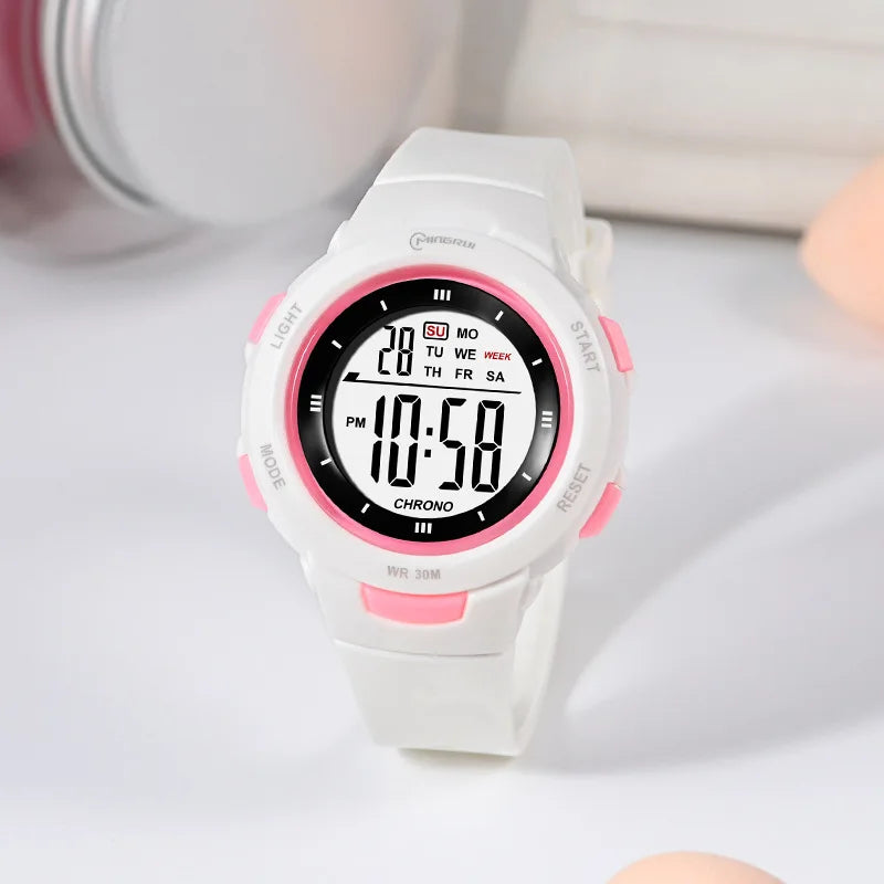 Kids Smart Watch Waterproof Luminous Alarm Clock for Boys & Girls