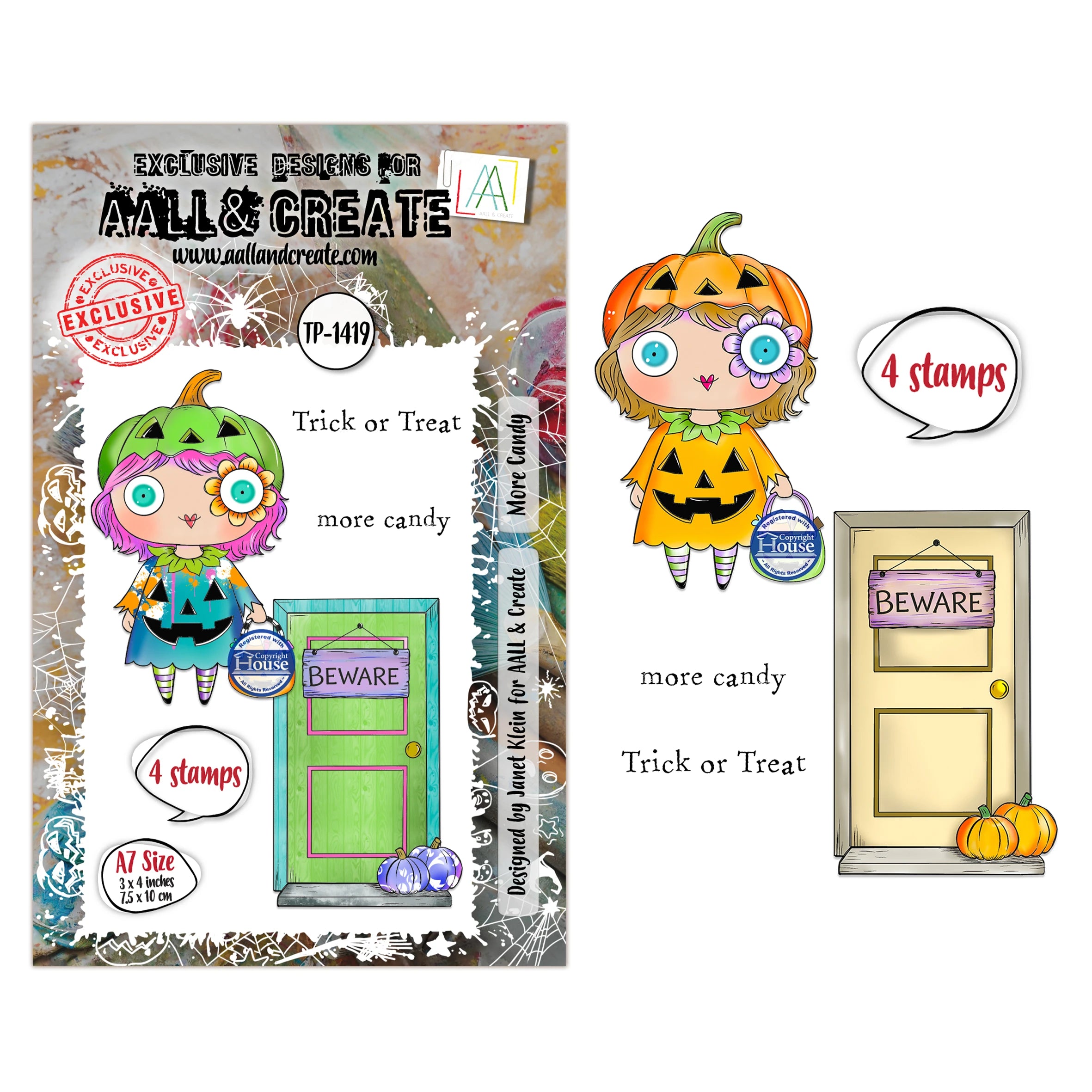 Halloween Pumpkin Die & Clear Stamp Set for DIY Card Scrapbook Crafting