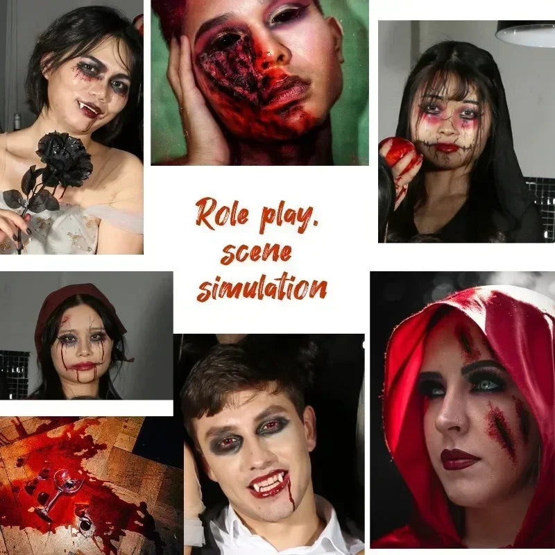 Fake Blood Spray for Halloween Cosplay, Gore Effects, and Costume Makeup