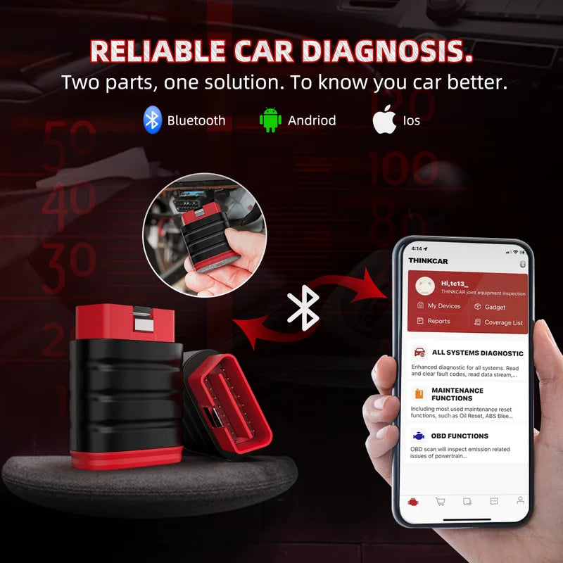 OBD2 Scanner Full System Diagnostic Tool for Cars - Professional Auto Code Reader