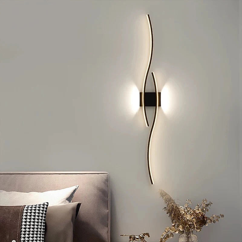 Modern LED Wall Light 3000K Warm White Indoor & Outdoor Wall Lamps
